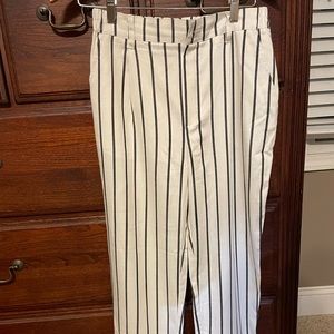 Forever 21 cream pinstripe pant, Medium